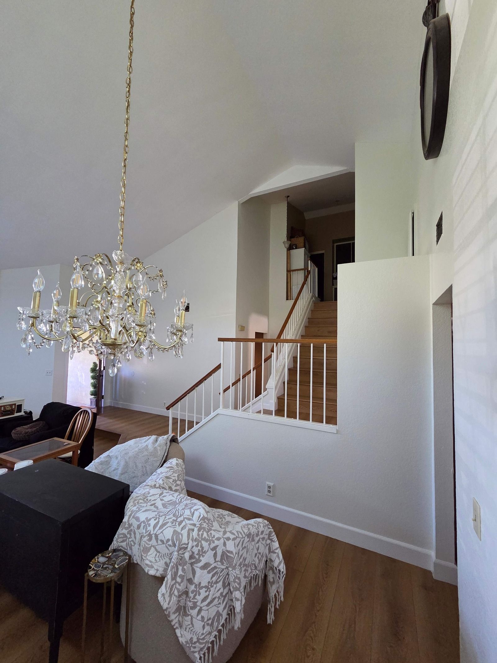 Stair wall and entry after the same Chino interior repaint