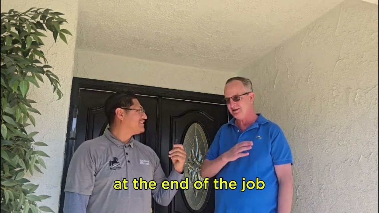 Black Horse Painting homeowner testimonial video still