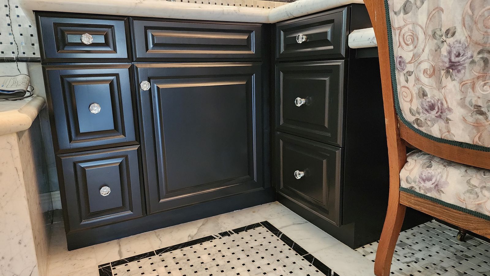 Cabinet door close-up